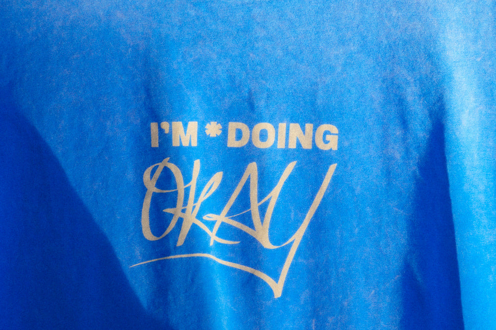 I'm*Doing OKAY Graphic T blue